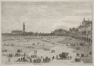 Prato della Valle af Canaletto