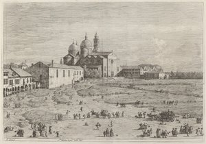 S. Giustina in pra della Vale af Canaletto