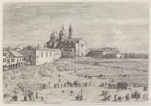 S. Giustina in pra della Vale, ca. 17351746. af Canaletto