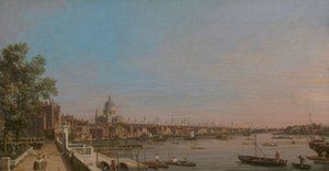 Byen fra nær terrassen i Somerset House af Canaletto