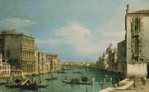 Canal Grande i Venedig ser mod øst fra Campo di San Vio af Giovanni Antonio Canal