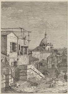Huset med indskriften [til venstre], 1741. af Canaletto