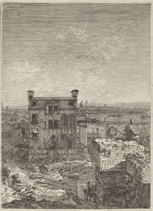 Huset med Peristilen, 1741. af Canaletto