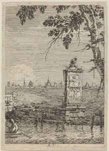 Det lille monument, ca. 17351746. af Canaletto