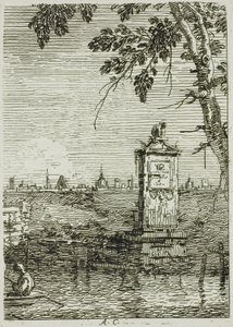 Det lille monument, fra Vedute af Canaletto
