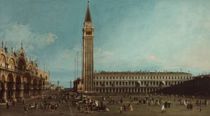 Piazza San Marco, Venedig, 1742-1745 af Giovanni Antonio Canal
