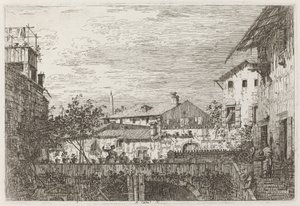 The Terrace [nederst til højre] af Canaletto