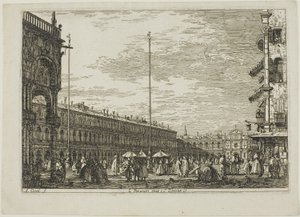 le Procuratie niove e S. Ziminian V., fra Vedute af Canaletto