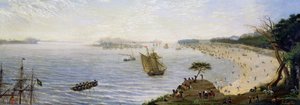 Overraskelse ved hærens frontlinje i Estero, Argentina af Candido Lopez