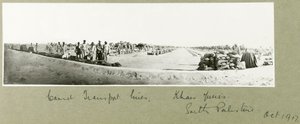 Camel Transport Lines, Khan Yunis, oktober 1917 af Capt. Arthur Rhodes