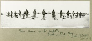 Våben trukket op til inspektion på stranden, Khan Yunis, september 1917