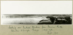 Ser over tyrkiske skyttegrave fra Samson Ridge, september 1917 af Capt. Arthur Rhodes