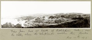 Udsigt fra bakken bag Betlehem, 14. december 1917 af Capt. Arthur Rhodes
