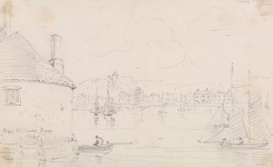 Cowes, fra West Cowes Ferry, 22. marts 1826 af Capt. Thomas Hastings