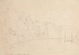 Indgangen til Chepstow, september 1845 af Capt. Thomas Hastings