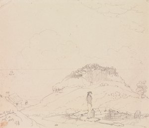 På stranden nær Sandrock, 13. august 1829 af Capt. Thomas Hastings