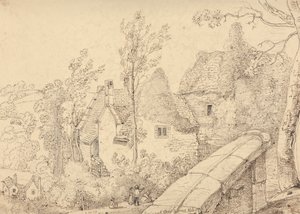 Ruinerne af Crewkerne Abbey, maj 1833 af Capt. Thomas Hastings