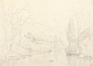 Rydal Cottage fra Broen, 8. februar 1836 af Capt. Thomas Hastings