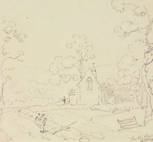 Shanklin Church, Isle of Wight, 28. maj 1829 af Capt. Thomas Hastings