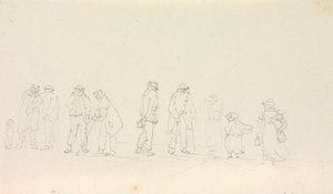 Skitse af en gruppe mennesker