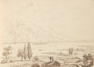 The Lower Lake fra Lord Kenmares, Killarney, september 1841 af Capt. Thomas Hastings