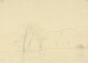 The Needles and Freshwater Cliffs, Isle of Wight af Capt. Thomas Hastings