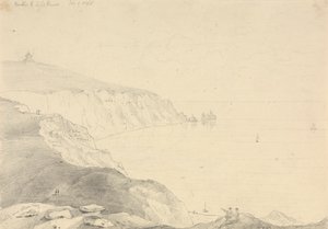 The Needles and Lighthouse, Isle of Wight af Capt. Thomas Hastings