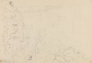 Undercliff nær Saint Lawrence, Isle of Wight af Capt. Thomas Hastings