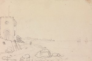 West Cowes fra Lord Henry Seymours badehus, oktober 1825 af Capt. Thomas Hastings