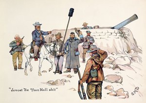 Jemoet die Town Hall sketch, fra The Leaguer of Ladysmith, 1900