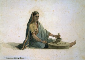 Syces kone, maler korn, Indien