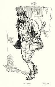 Dickens karakter: Bill Sikes (litho)