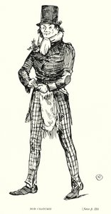 Dickens karakter: Bob Cratchit (litho)
