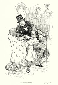 Dickens karakter: Jonas Chuzzlewit (litho) af Captain Edward Henry Handley Read