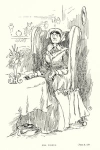 Dickens karakter: Mrs Wilfer (litho) af Captain Edward Henry Handley Read