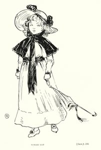 Dickens karakter: Norah Gay (litho) af Captain Edward Henry Handley Read