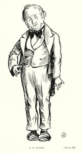 Dickens karakter: R W Wilfer (litho) af Captain Edward Henry Handley Read