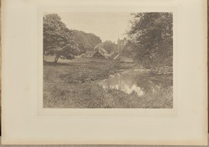 Haddon Hall og Homestead, fra floden