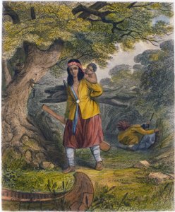 Indiske kvinder indkøber brændstof, 1853