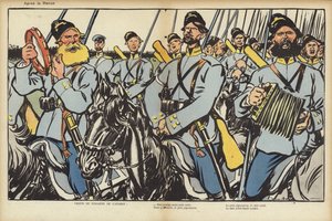 Præsident Loubets besøg i Rusland, illustration til Le Rire