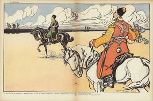 Præsident Loubets besøg i Rusland, illustration til Le Rire