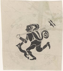 Hare jæger dekorativt design af Carel Adolph Lion Cachet