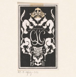 Ex-libris af Carel Lion Cachet af Carel Adolph Lion Cachet