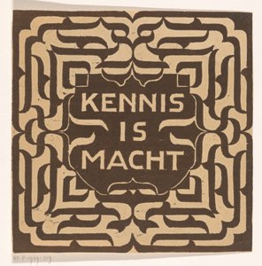 Viden er magt (original titel på objekt) af Carel Adolph Lion Cachet