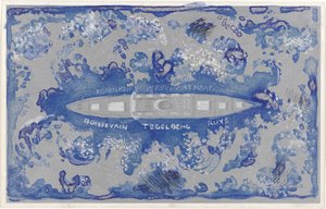 Design til en vignet til Koninklijke Paketvaart Maatschappij af Carel Adolph Lion Cachet