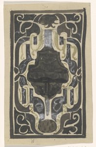 Design til ex-libris af D.J. Billig af Carel Adolph Lion Cachet