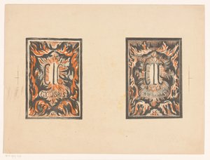 To ex-libris af Carel Lion Cachet af Carel Adolph Lion Cachet