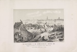 Oversvømmelsen i Bommelerwaard. januar 1861 (titel på objekt) af Carel Christiaan Antony Last