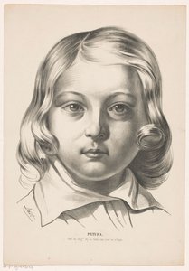 Hovedet af en dreng Pictura (serietitel på objekt) af Carel Christiaan Antony Last
