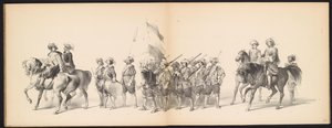 Masquerade of the Leiden Students, 1850 (plade 10) Intogt af Frederik Hendrik i 